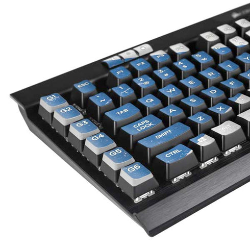 Scotland Flag Distressed K95 RGB PLATINUM Mechanical Gaming Keyboard Skin